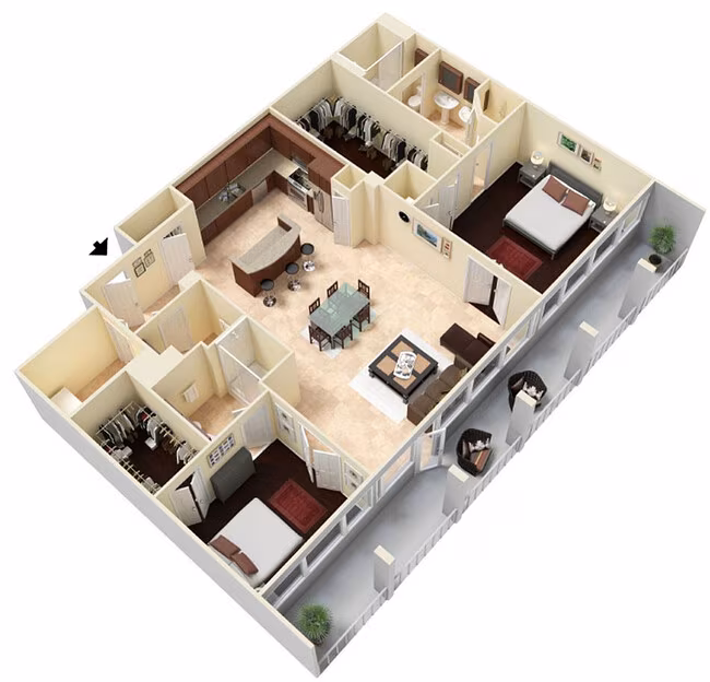 Post Oak Tower 01-T082 floor plan